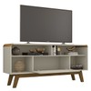 Rack para TV Até 55 Polegadas Lazuli 1 Porta Off White - Bechara Móveis