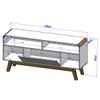 Rack para TV Até 55 Polegadas Lazuli 1 Porta Off White - Bechara Móveis