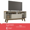 Rack para TV Até 55 Polegadas Lazuli 1 Porta Off White - Bechara Móveis