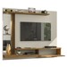 Painel para TV Até 55 Polegadas com Led Denver 1 Porta Off White/Cinamomo - Bechara Móveis