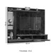 Painel para TV Até 55 Polegadas com Led Denver 1 Porta Off White/Cinamomo - Bechara Móveis