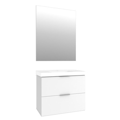 Armário de Banheiro Pietra 3 Gavetas com Espelho Mdp Branco - Móveis Bosi