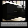 Armário de Banheiro Pietra 3 Gavetas Mdp 60cm Preto - Móveis Bosi