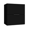 Armário de Banheiro Pietra 3 Gavetas Mdp 60cm Preto - Móveis Bosi