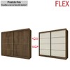 Guarda-Roupa Casal Sevilha 2 Portas 6 Gavetas 100% Mdf Brauna/Off White - Mademarques
