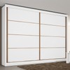 Guarda-Roupa Casal Sevilha 2 Portas 6 Gavetas Branco - Mademarques