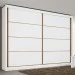 Guarda-Roupa Casal Sevilha 2 Portas 6 Gavetas Branco - Mademarques