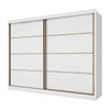 Guarda-Roupa Casal Sevilha 2 Portas 6 Gavetas Branco - Mademarques