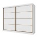 Guarda-Roupa Casal Sevilha 2 Portas 6 Gavetas Branco - Mademarques