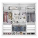 Guarda-Roupa Casal Sevilha 2 Portas 6 Gavetas Branco - Mademarques