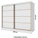 Guarda-Roupa Casal Sevilha 2 Portas 6 Gavetas Branco - Mademarques