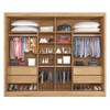 Guarda-Roupa Casal Verona Plus 2 Portas 4 Gavetas 100% Mdf Amêndoa/Off White - Mademarques