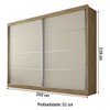 Guarda-Roupa Casal Verona Plus 2 Portas 4 Gavetas 100% Mdf Amêndoa/Off White - Mademarques