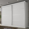Guarda-Roupa Casal Verona Plus 2 Portas 4 Gavetas Branco - Mademarques
