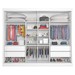 Guarda-Roupa Casal Verona Plus 2 Portas 4 Gavetas com Espelho Branco - Mademarques