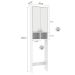 Armário de Banheiro 2 Portas 2 Nichos Gb15 Branco - Fellicci
