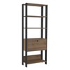 Estante para Livros Match 1 Porta 3 Prateleiras Pinho/Preto - Artely