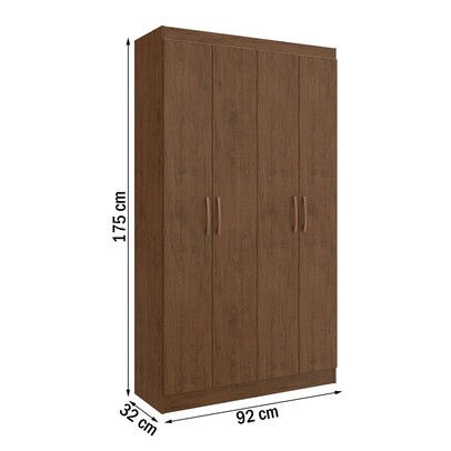 Armário Multiuso Dueto 4 Portas 8 Prateleiras Amarula - Doripel