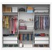 Guarda-Roupa Casal Luna 3 Portas 4 Gavetas com Espelho Branco - Carioca Móveis