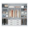 Guarda-Roupa Casal Havana 8 Portas 6 Gavetas Branco - Santos Andirá