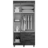 Guarda-Roupa Solteiro Paris 3 Portas 2 Gavetas Imbuia/Off White - Chf