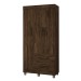 Guarda-Roupa Solteiro Paris 3 Portas 2 Gavetas Imbuia - Chf