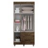 Guarda-Roupa Solteiro Paris 3 Portas 2 Gavetas Imbuia - Chf