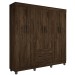 Guarda-Roupa Casal Paris 6 Portas 2 Gavetas Imbuia - Chf