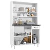 Cozinha de Aço Compacta Smart 6 Portas 1 Gaveta Branco - Telasul