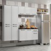 Cozinha de Aço Compacta Smart 10 Portas 1 Gaveta Suspensa Branco - Telasul