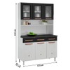 Cozinha de Aço Compacta Mirage New 6 Portas 3 Gavetas Branco/Preto - Telasul