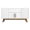 Balcão Buffet Future 4 Portas 1 Gaveta Branco/Cinamomo - Móveis Bechara