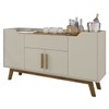 Balcão Buffet Future 4 Portas 1 Gaveta Off White/Cinamomo - Móveis Bechara