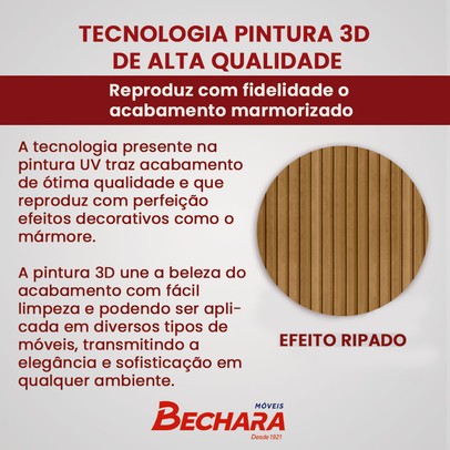 Painel para TV Até 65 Polegadas Lisboa 1 Porta Off White/Cinamomo - Móveis Bechara