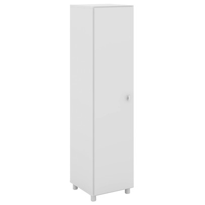 Armário Multiuso 1 Porta 2 Prateleiras Branco - Tecno Mobili