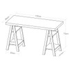 Mesa Escrivaninha Art Ii 4 Prateleiras Olmo/Branco - Artany