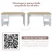 Mesa Escrivaninha Sky 2 Gavetas 1 Nicho Olmo/Branco - Artany