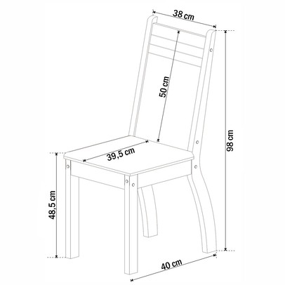 Mesa de Jantar 4 Lugares Nathy Seda/Fume - Viero Móveis