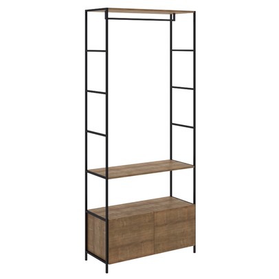 Closet Steel Quadra 2 Gavetas 1 Prateleira Vermont/Preto - Artesano