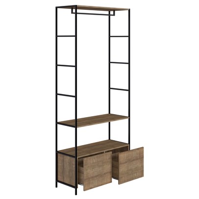 Closet Steel Quadra 2 Gavetas 1 Prateleira Vermont/Preto - Artesano