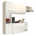 Cozinha Compacta Suspensa 7 Portas 2 Gavetas Armário e Balcão Loft Branco - Panorama Móveis
