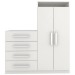 Cômoda 2 Portas 4 Gavetas New Branco - Panorama Móveis