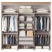 Guarda-Roupa Casal Ita 6 Portas 2 Gavetas Havana/Havana Ripado - Mx Móveis