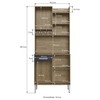 Cozinha Compacta 4 Portas 1 Gaveta Ac4100 Wood/Preto - Decibal Móveis