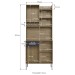 Cozinha Compacta 4 Portas 1 Gaveta Ac4100 Wood/Preto - Decibal Móveis
