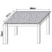 Mesa de Jantar 4 Lugares Riviera Quadrada Cromado/Castanho - Art Panta