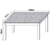 Mesa de Jantar 4 Lugares Riviera Cromado/Castanho - Art Panta