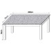 Mesa de Jantar 6 Lugares Riviera Cromado/Castanho - Art Panta
