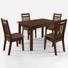 Mesa de Jantar 4 Lugares Sofia Castanho Rust/Marrom Tx - Art Panta