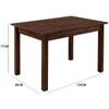 Mesa de Jantar 4 Lugares Sofia Castanho Rust/Marrom Tx - Art Panta